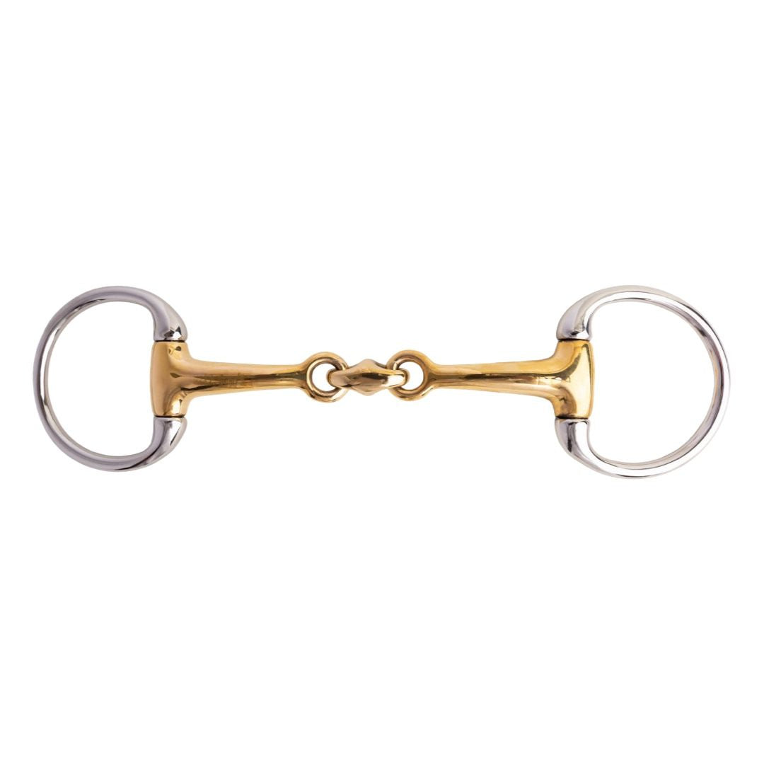 CAVALIER EGGBUTT WITH TRAINING LINK BIT – GOLDEN BRASS