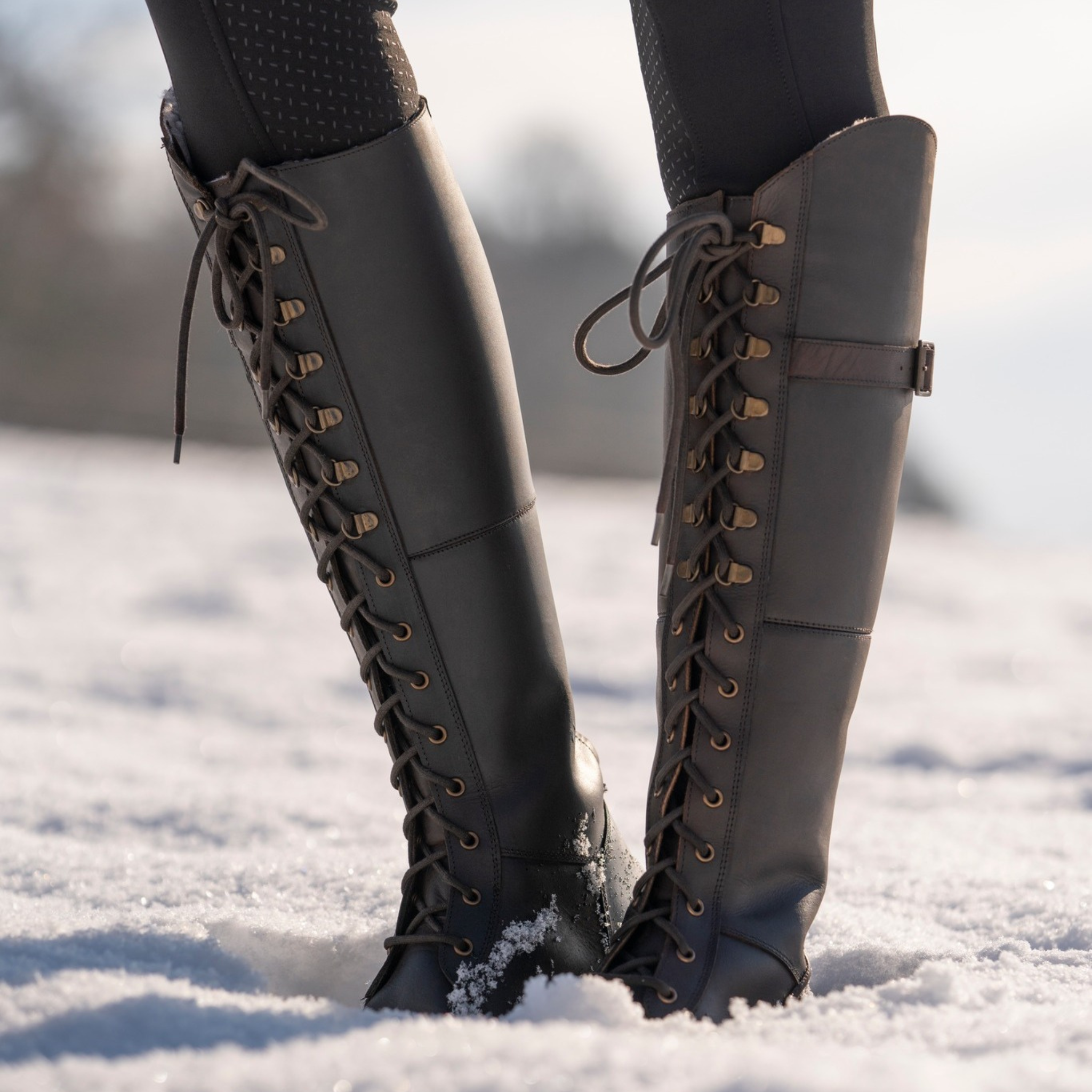 Leather 2024 boots winter